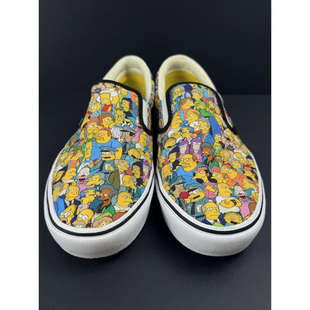 Vans The Simpsons Springfield ComfyCush Slip On Men’s 11.5 Shoes Rare